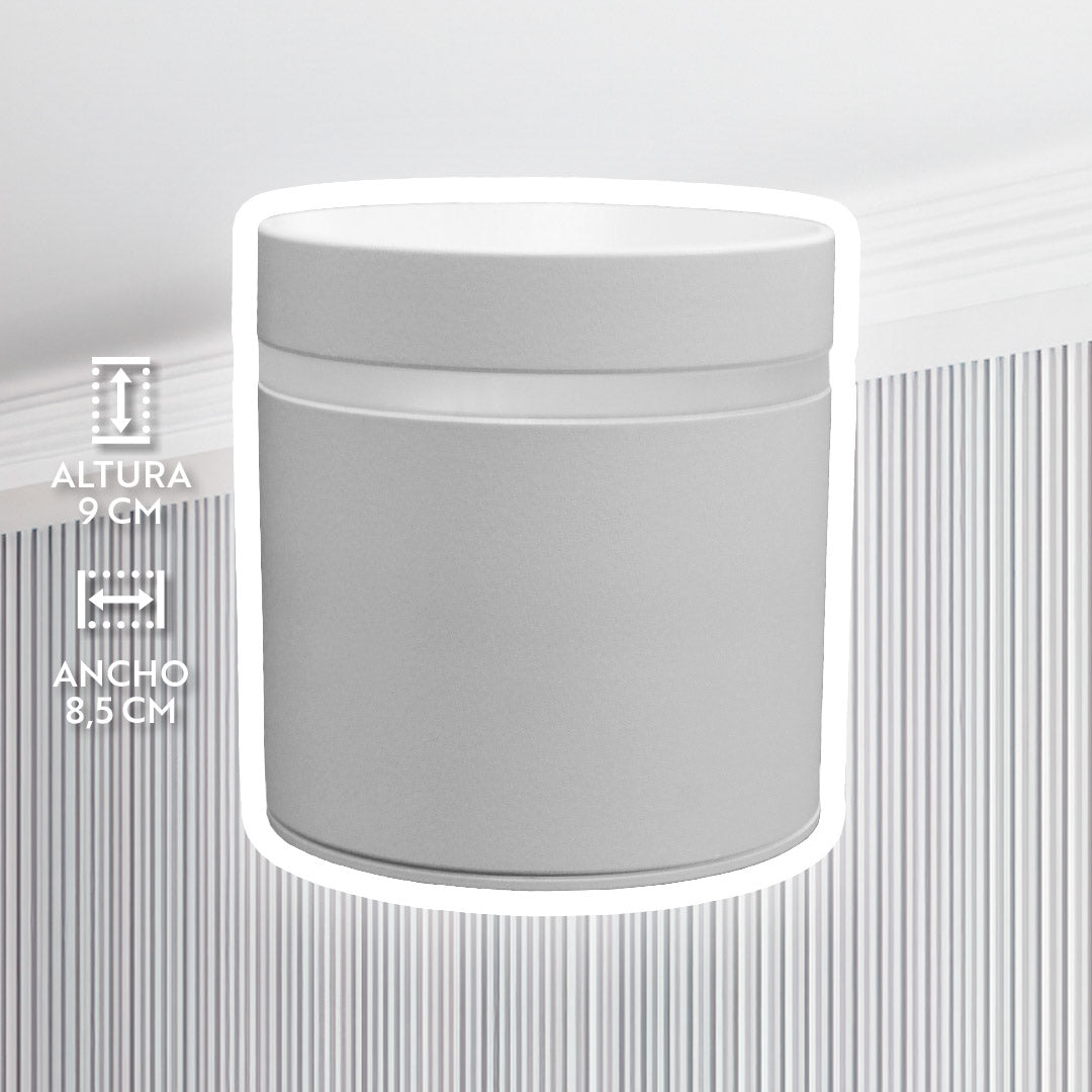 LUMINARIA 10W BLANCA CILINDRICA 8.5X9CM LH-3495