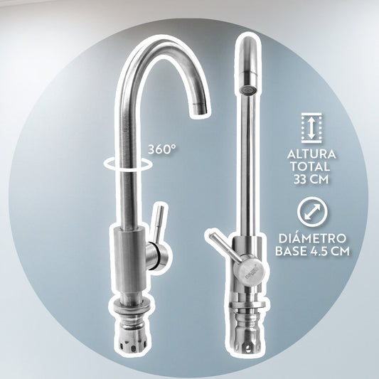 GRIFO ALTO PARA COCINA MESADA ITALOMIX LH-2338