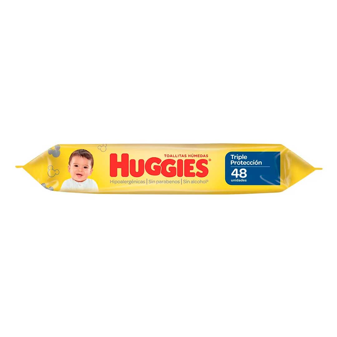 TOALLITAS HUMEDAS HUGGIES TRIPLE PROTECCIÓN X48UN