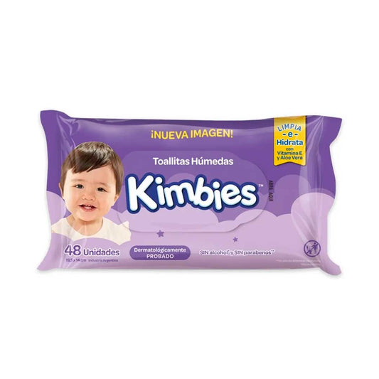 TOALLITAS HUMEDAS KIMBIES X48 UN.