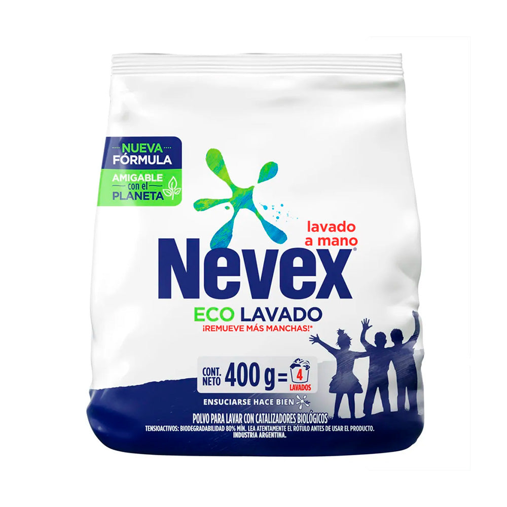 JABON EN POLVO NEVEX MATIC ECOLAVADO 400G