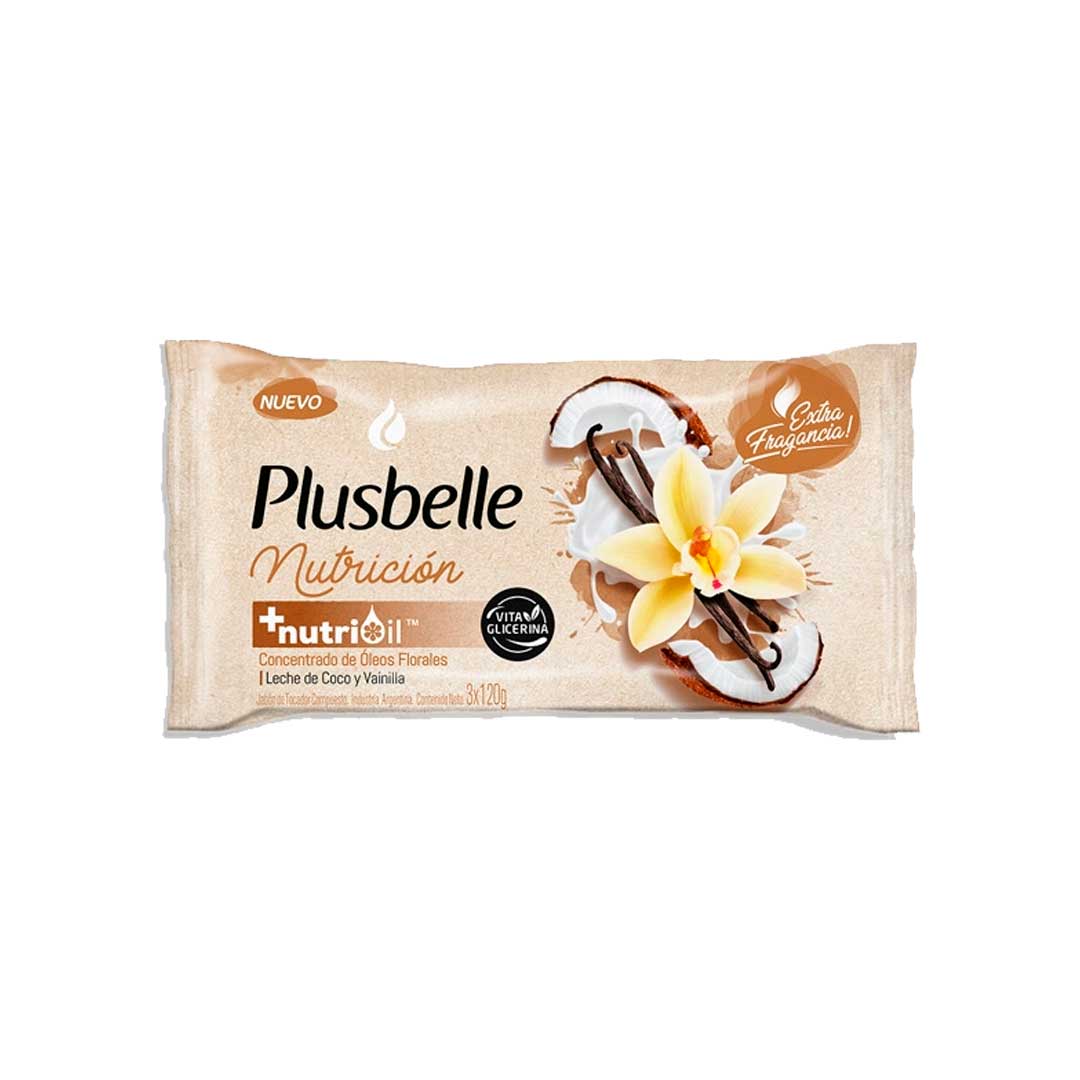JABÓN TOCADOR PLUSBELLE NUTRICIÓN 120GR 46003