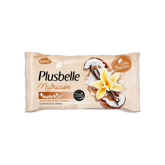 JABÓN TOCADOR PLUSBELLE NUTRICIÓN 120GR 46003
