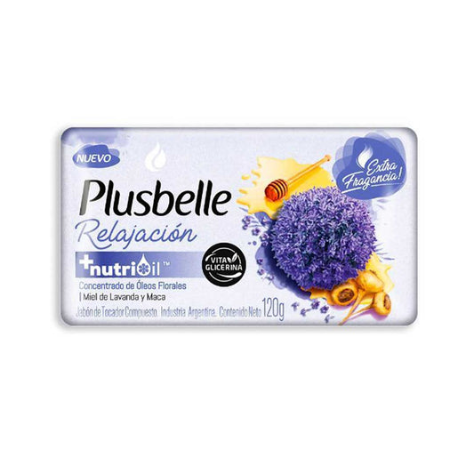 JABÓN TOCADOR PLUSBELLE RELAJACIÓN 120GR