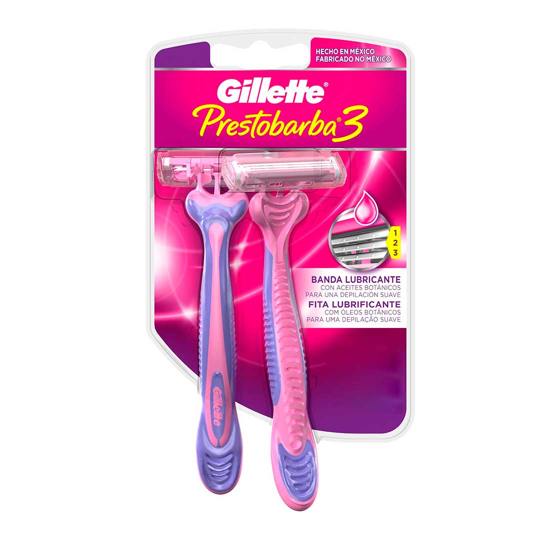 PRESTOBARBA 3 MUJER X 2