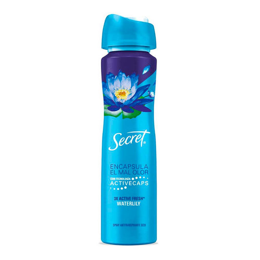 PACK X2 SECRET AERO SPRAY AP WATERLILY 150 ML