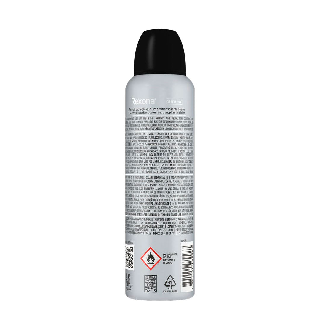 DESODORANTE REXONA CLINICAL MEN FRESH AEROSOL