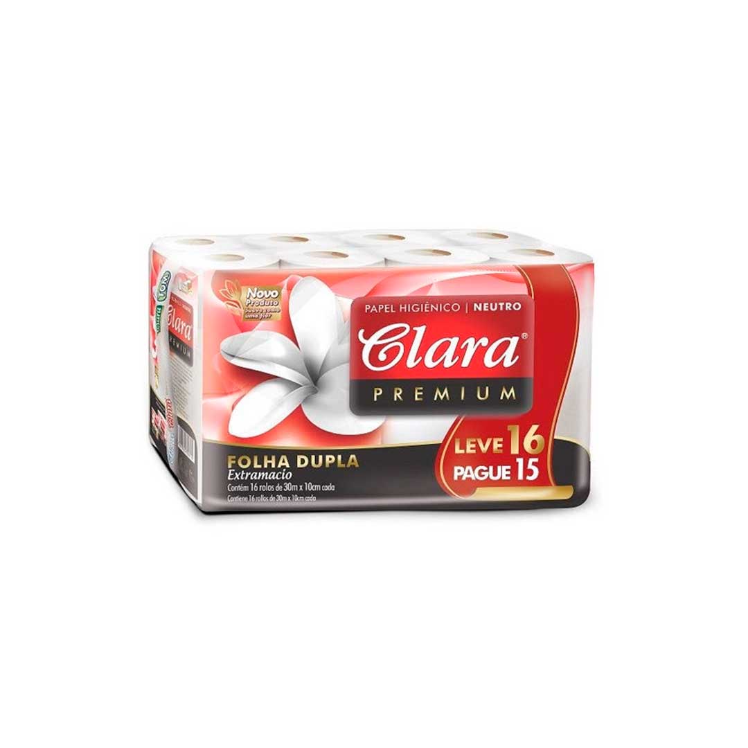 PAPEL HIGIENICO CLARA 16 ROLLOS X 30 M