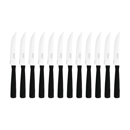 CUCHILLO TRAMONTINA 12P NEW KOLOR NEGRO 23160/004