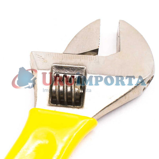 LLAVE AJUSTABLE 10″ MANGO AMARILLO MAKAWA MK-017