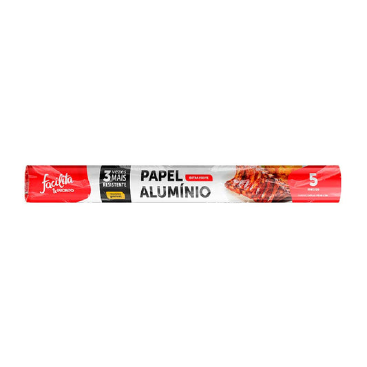 PAPEL ALUMINIO 44CM X 5M EXTRA FUERTE 2421