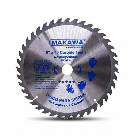 DISCO CORTE MADERA 9″ 40D MAKAWA MK-0114