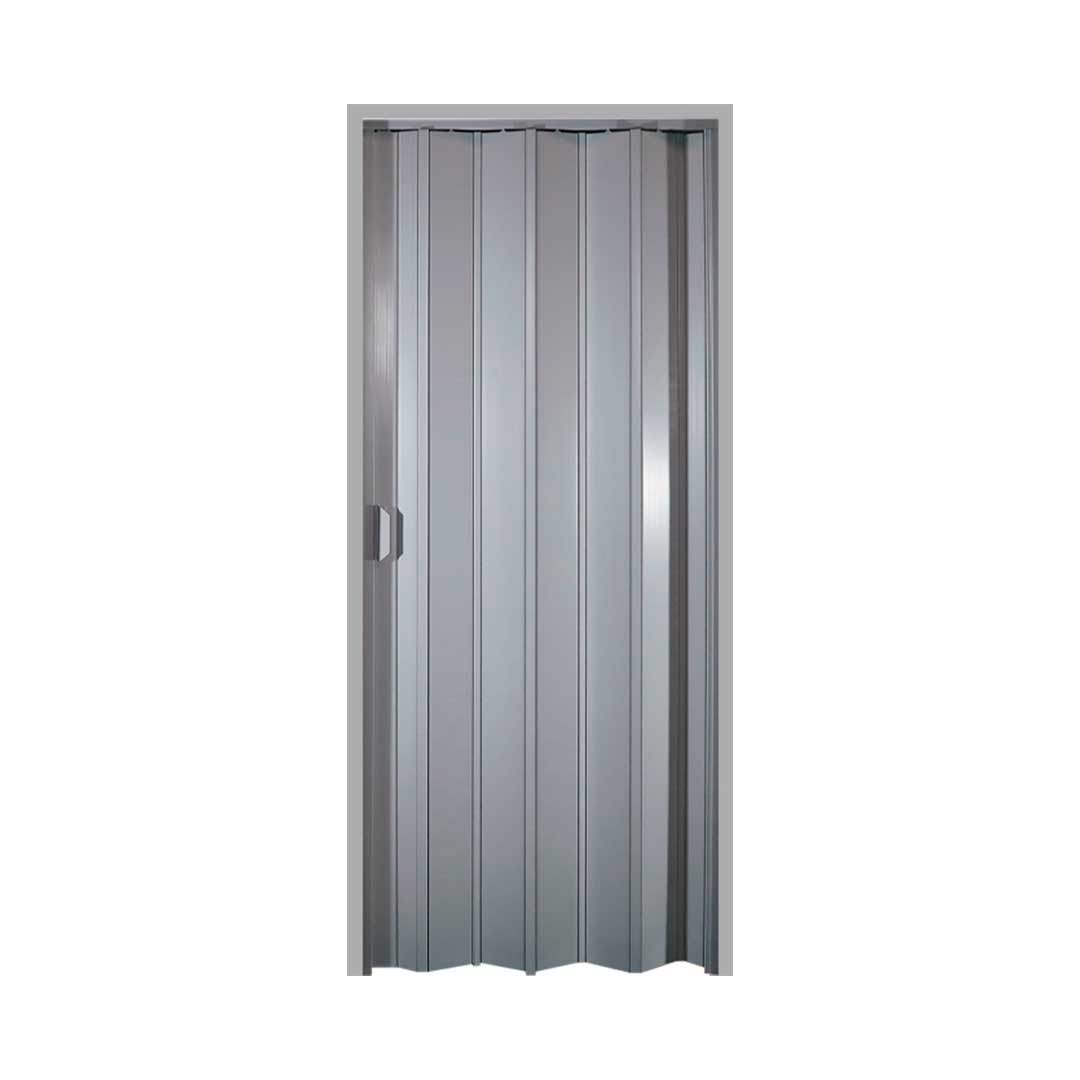 PUERTA PLEGABLE PVC 80X210CM GRIS PLASFLEX