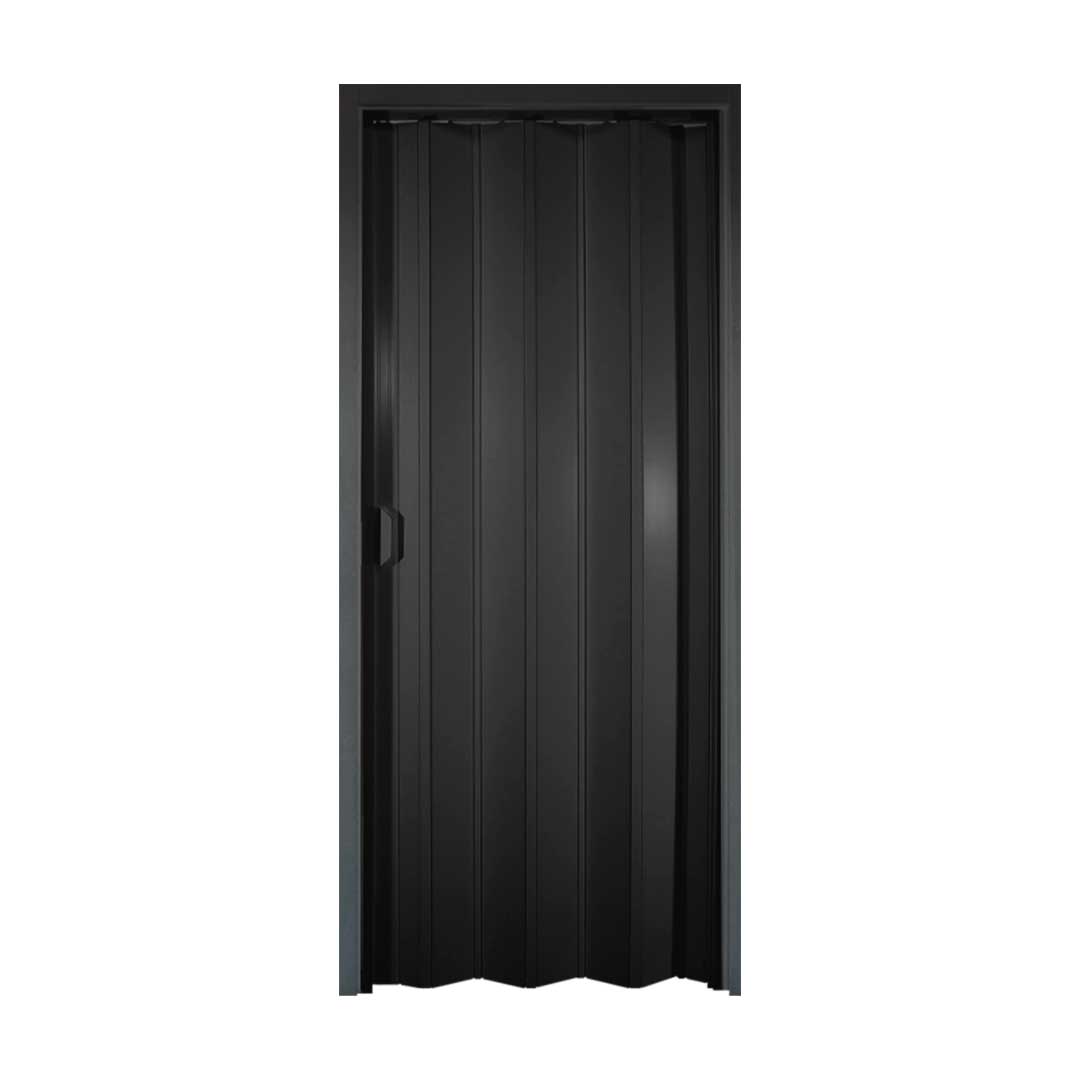 PUERTA PLEGABLE PVC 80X210CM NEGRO PLASFLEX