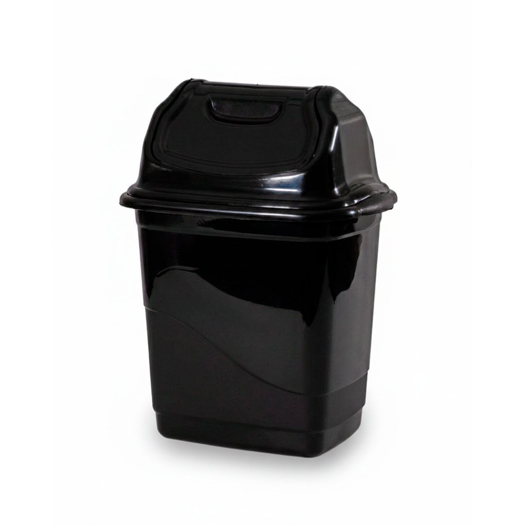 PAPELERA NEGRA TAPA 10L LIBG-10