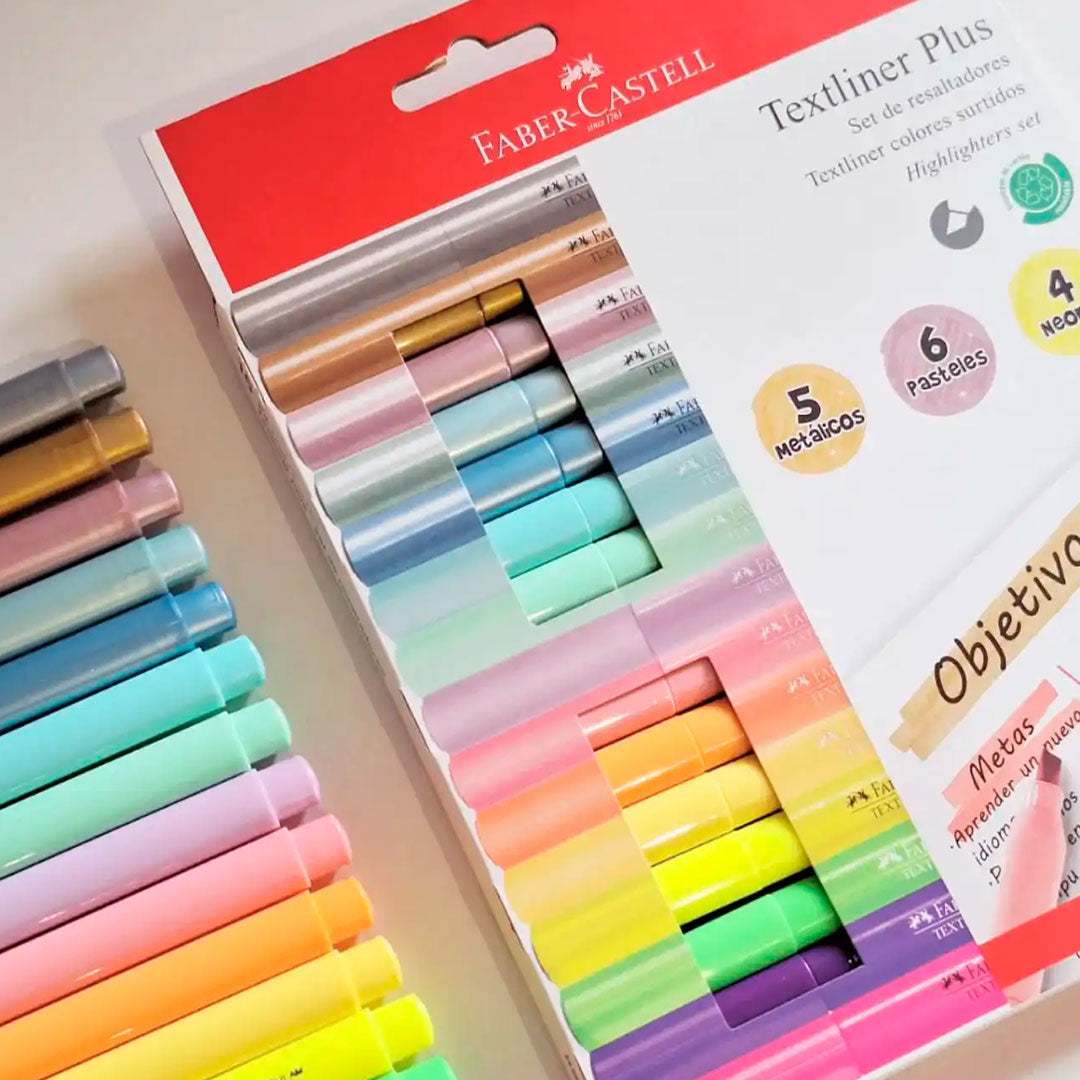 DESTACADORES TEXTLINER PLUS X15 FABER CASTELL 1391