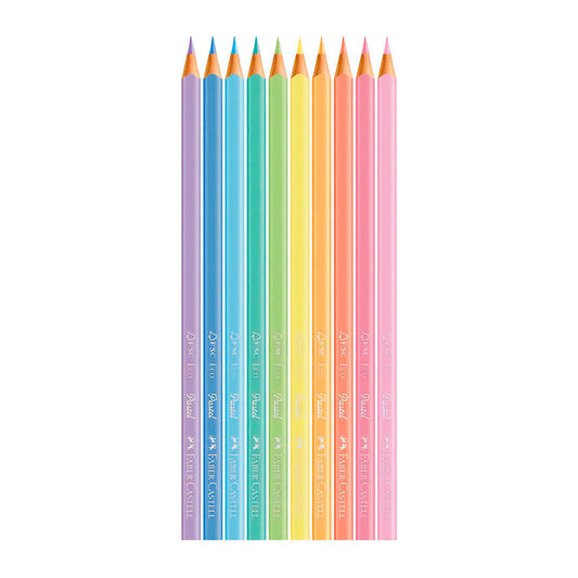 LAPICES DE COLORES PASTEL X10 FABER CASTELL 2748