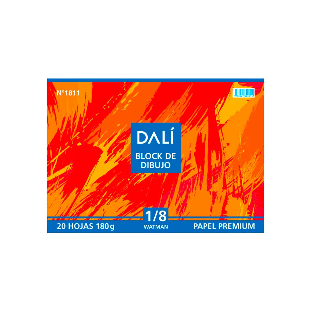 PAPEL DE DIBUJO PREMIUM 1/8W 20HOJAS DALI 3109