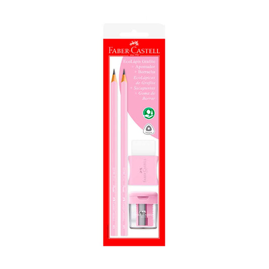 SET ESCOLAR EN BLISTER ROSA PASTEL 2367