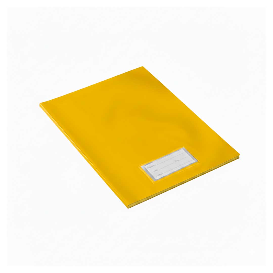 FORRO DE PVC PARA CUADERNO AMARILLO