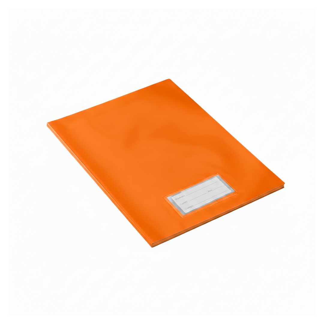 FORRO DE PVC PARA CUADERNO NARANJA
