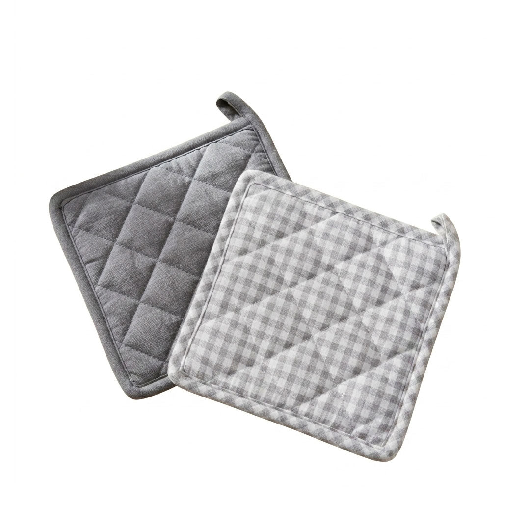 AGARRADERA ALG 20X20CM CUADROS GRIS