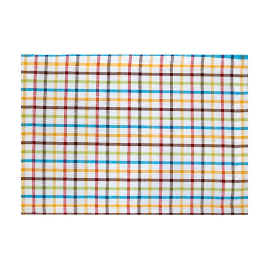 INDIVIDUAL ALG 35X45CM CUADROS MULTICOLOR