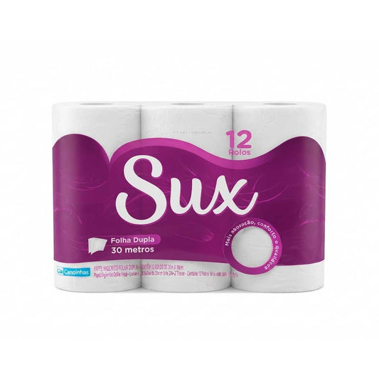 PAPEL HIGIENICO SUX PREMIUM 12ROLLOSX30M 2132