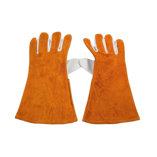 GUANTE PARA SOLDAR BICOLOR MARRON/GRIS LH-5279