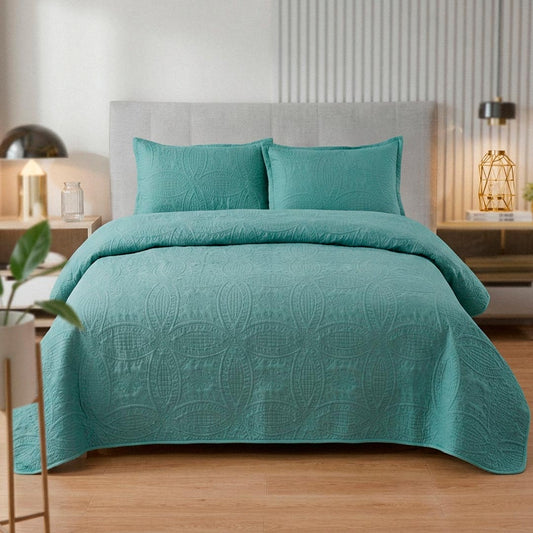 CUBRE CAMA CAPITONEADO 2PZ C/VARIOS LH-5531