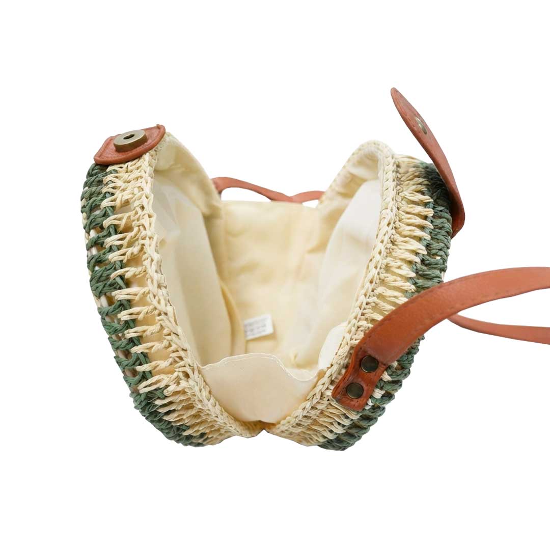 CARTERA TEJIDA REDONDA 18CM LH-5360