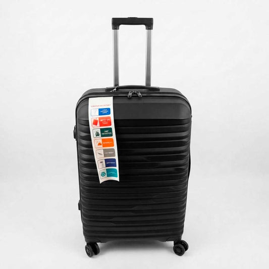 VALIJA RIGIDA C/RUEDAS NEGRO 28″ LH-5362