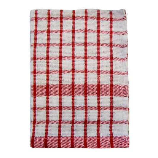 REPASADOR KANGURO AJEDREZ BLANCO/ROJO 37X52CM