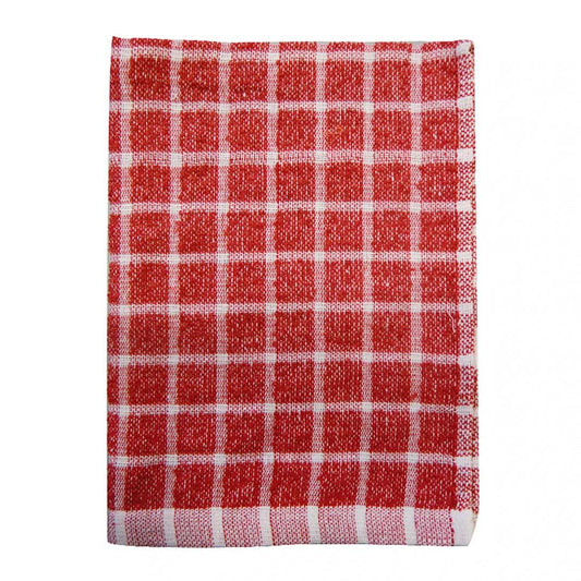 REPASADOR KANGURO AJEDREZ ROJO/BLANCO 37X52CM