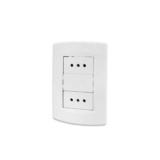 PLAQUETA SICA 2TOMA CORR. 3 EN LINEA BCO SK3466
