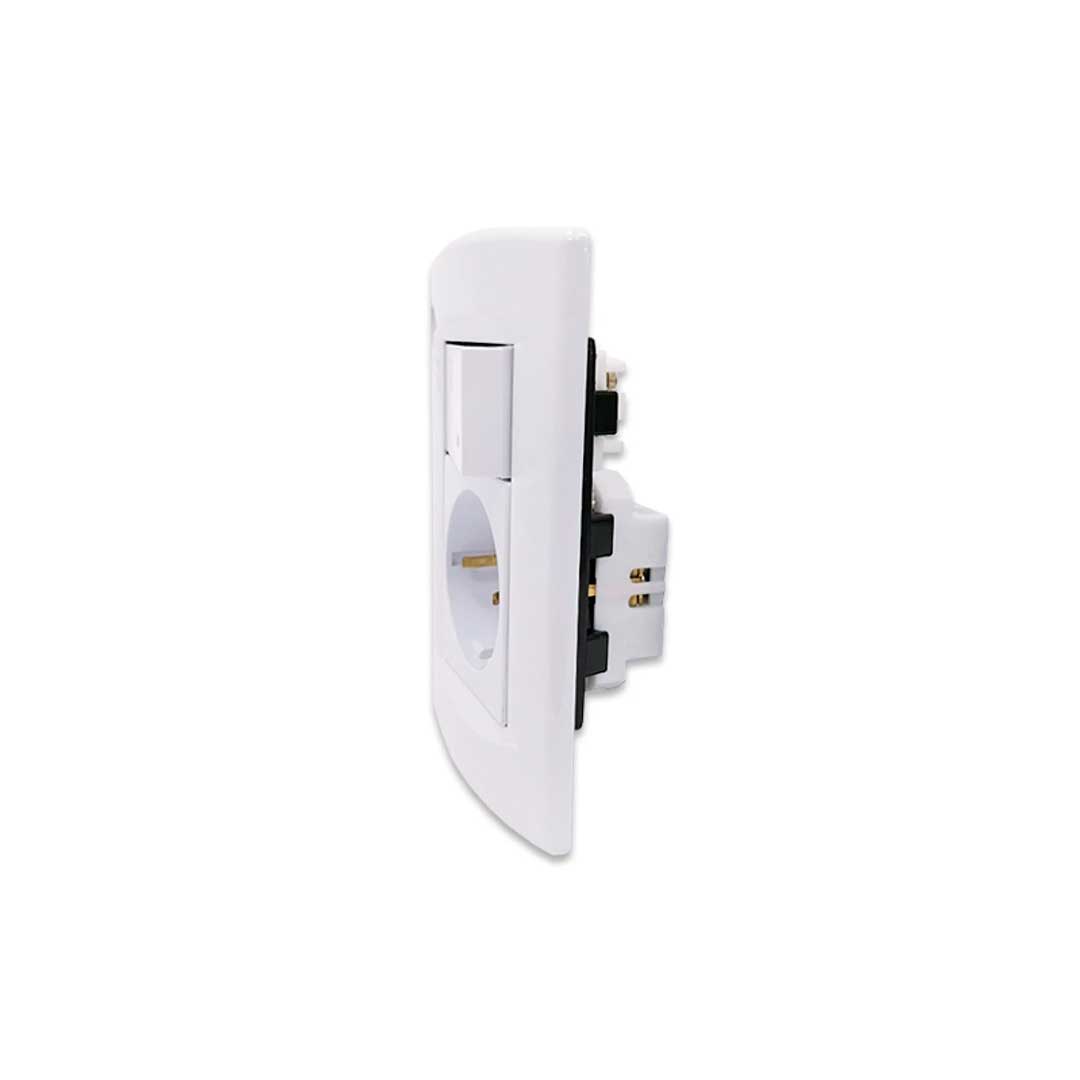 PLAQUETA SICA 1INT. BIPOLAR 1TOMA SCHUKO SK3478
