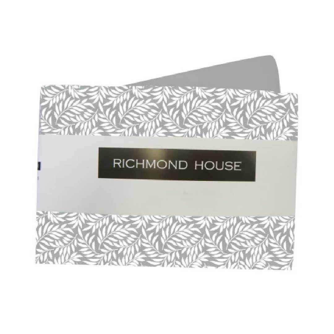 JUEGO SÁBANAS RICHMOND 1PL 140X225 HOJAS GR