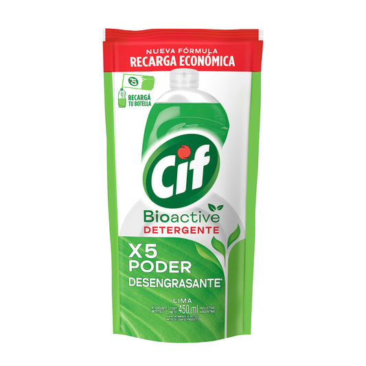 DETERGENTE CIF BIOACTIVE LIMA DOYPACK 450ML