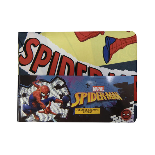 JUEGO SABANAS MIC 1PLAZA SPIDER 4136 AZUL
