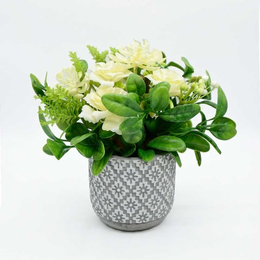 PLANTA ARTIFICIAL C/MACETA SIMIL CEMENTO LH-5792