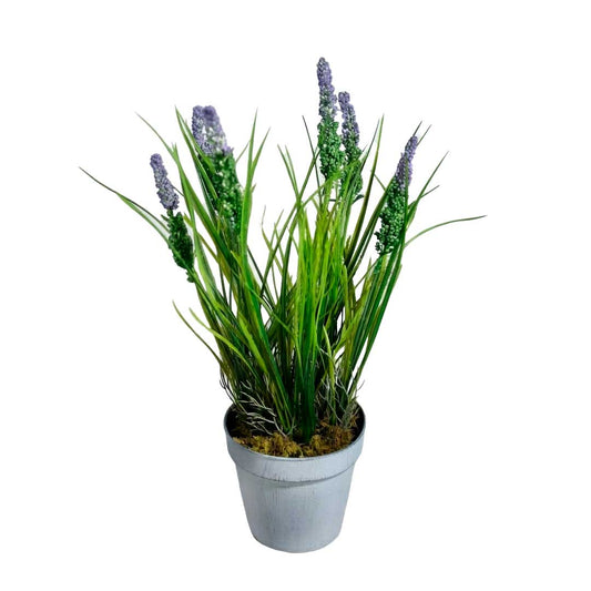 PLANTA ARTIFICIAL HIERBA LIMON C/MACETA LH-5794