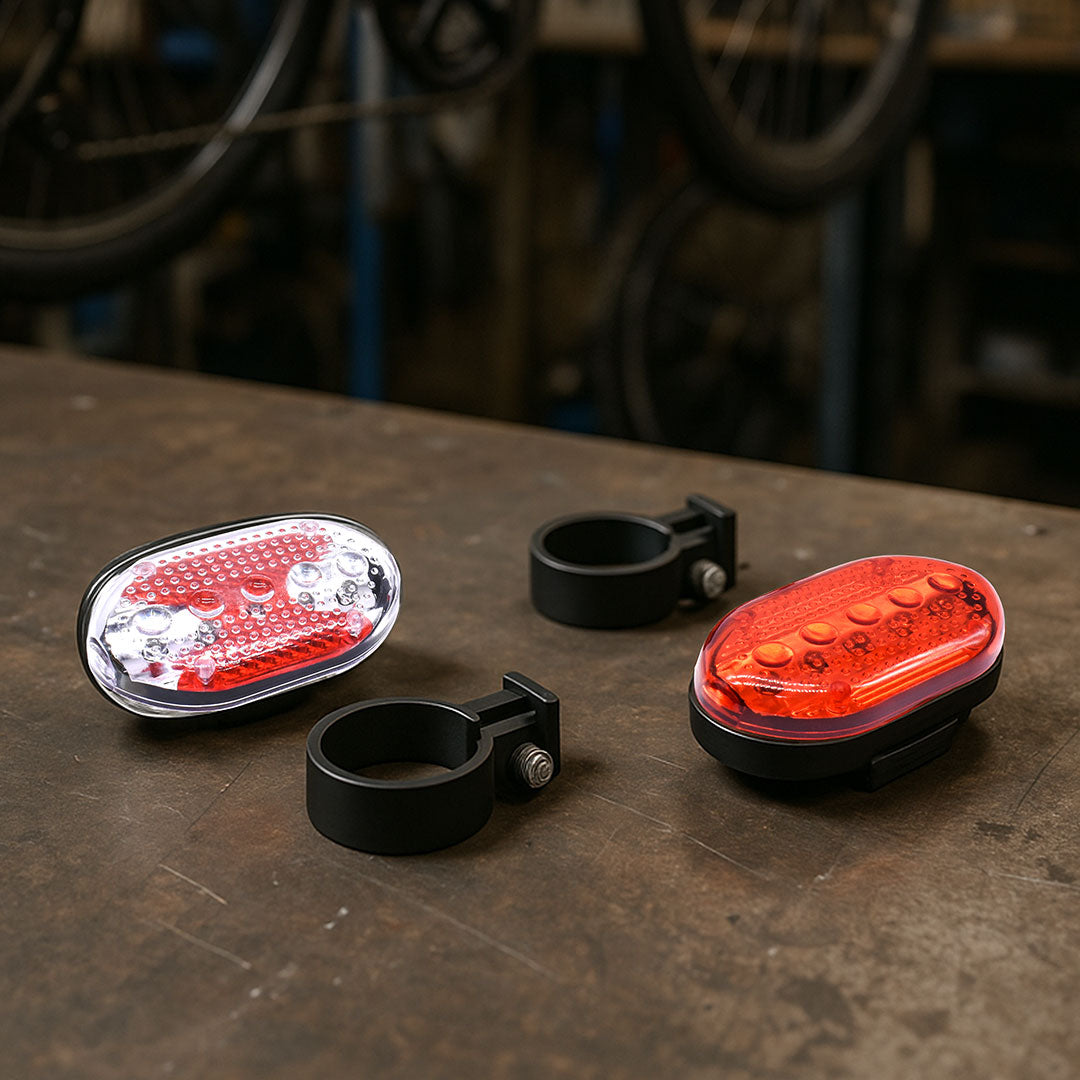DESTELLANTE LED PARA BICI 2 UNI ROJO/BLANCO LH1425