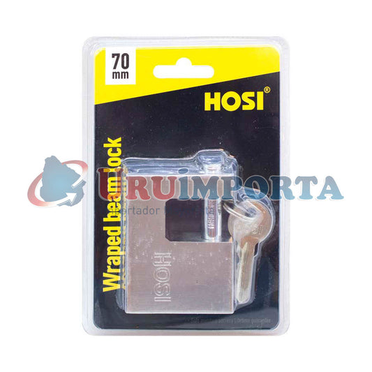 CANDADO DE PERNO 70MM EN BLISTERS HOSI LH-02