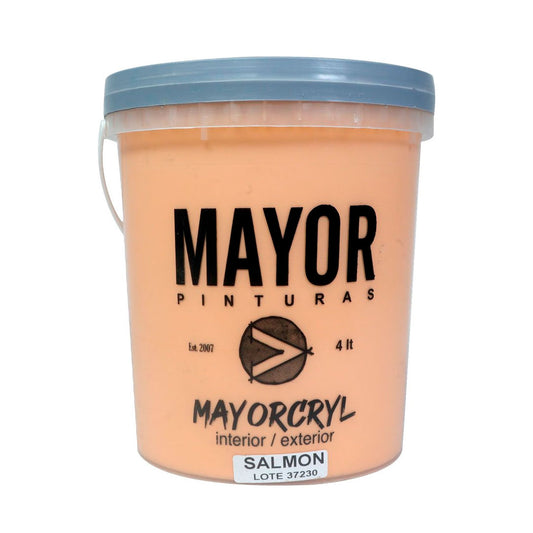 LATEX ACRILICO INTERIOR MAYORCRYL SALMON 3.6L