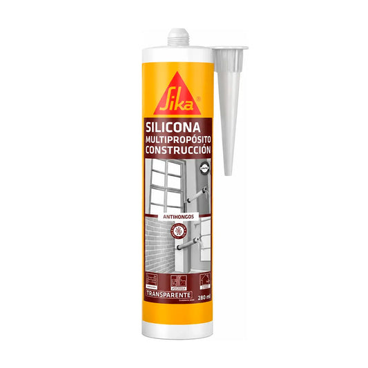 SILICONA SIKASEAL 132 MULTIPROPOSITO TRANSP. 280CC