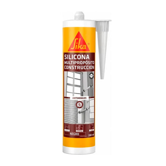 SILICONA SIKASEAL 132 MULTIPROPOSITO NEGRO 280CC N