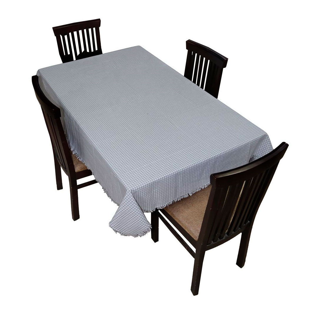 MANTEL ALG DESFLECADO 140X140CM CUADROS GRIS