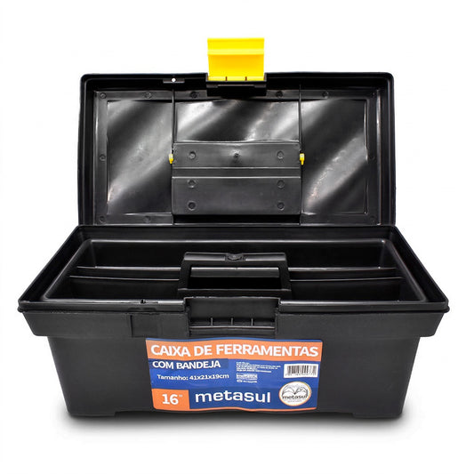 CAJA DE HERRAMIENTAS 41X19X21CM METASUL 013601008