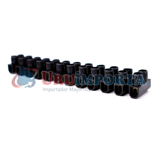 REGLETA DE CONEXION 12MM NEGRA LH-2112