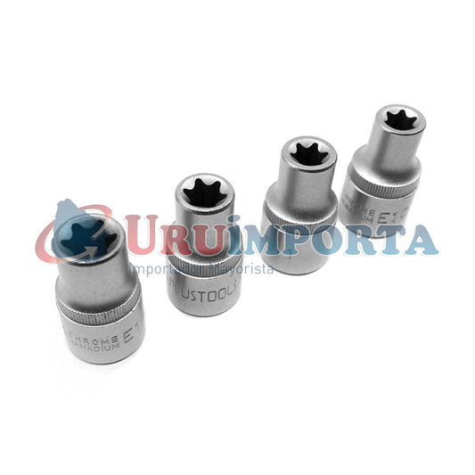 JUEGO DE DADO TORX 1/2” 9PZ E10-E24 UYUS DAX903